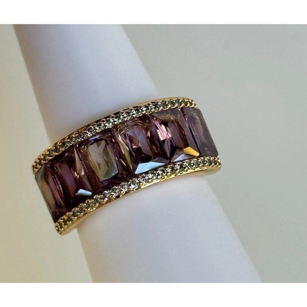 Amethyst Band style Ring, size 10